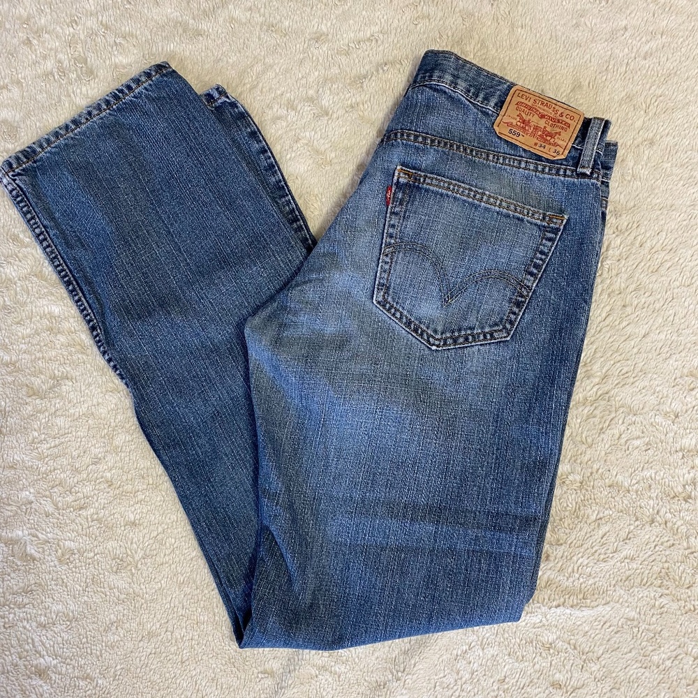 Levi’s 559 Men’s Size 34x36 Relaxed Fit Straight Leg Jeans